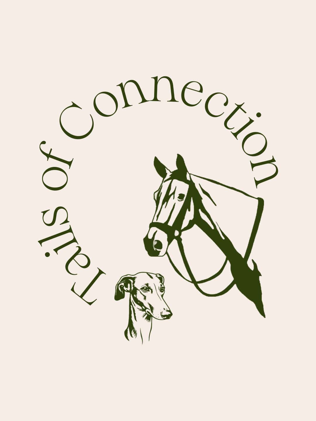 Tails of Connection Dog and horse business logo design