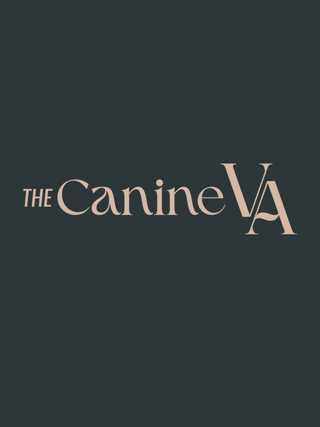 The Canine VA dog business logo