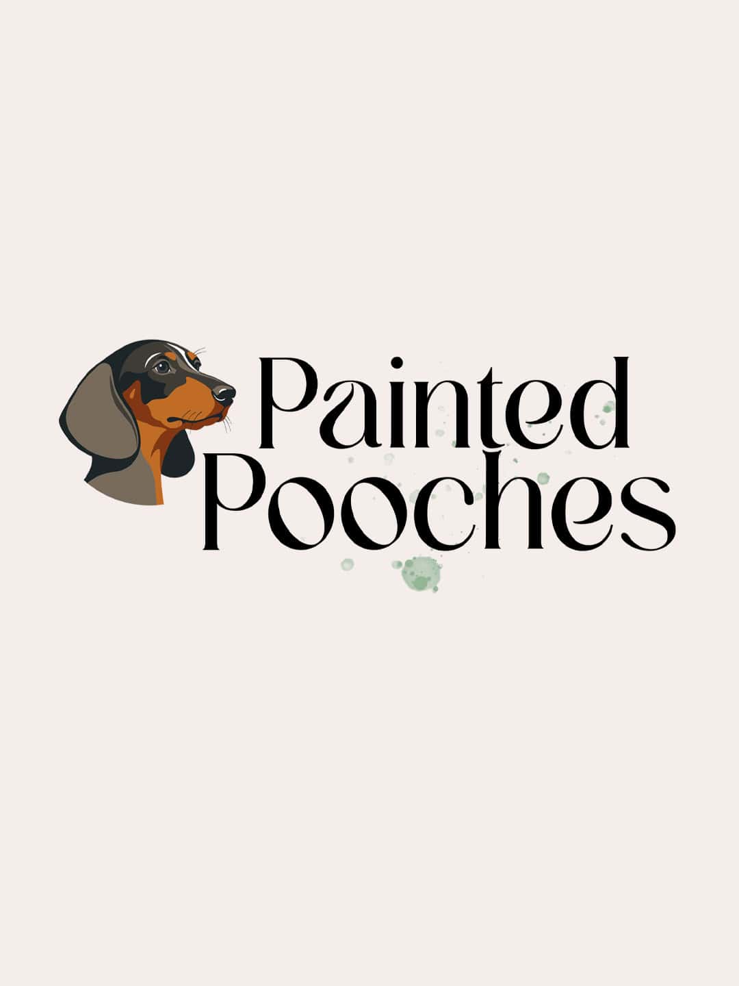 Pet portrait artist brand design